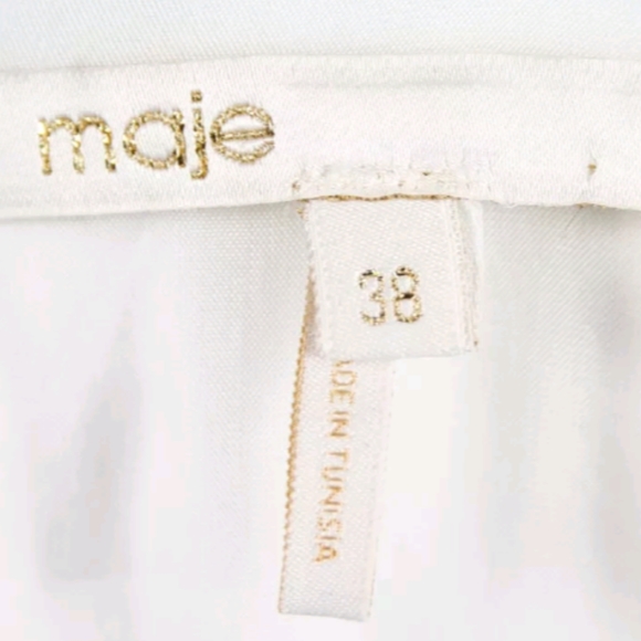 MAJE LAURELINE METALLIC COLORBLOCK DRESS 38/M - Picture 6 of 13